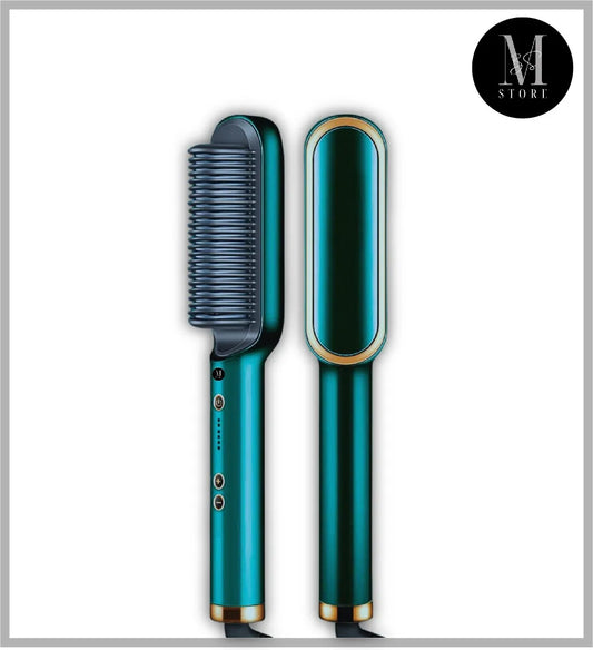 Hair Straightener Brush Curling Comb 2 In 1