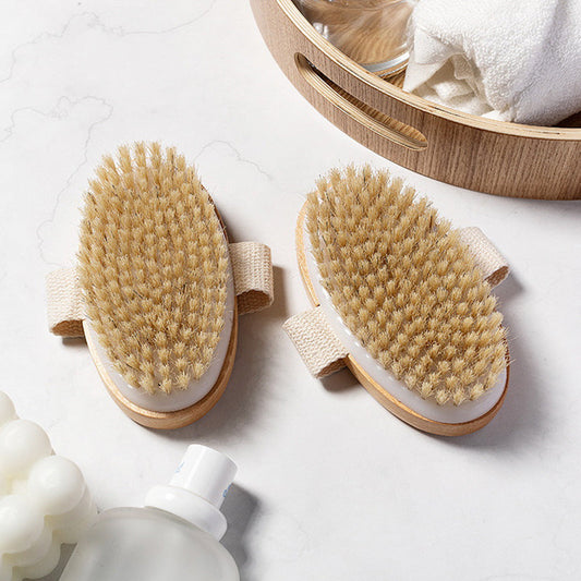 2 In 1 Dry Skin Body Brush Natural Bristle Dead