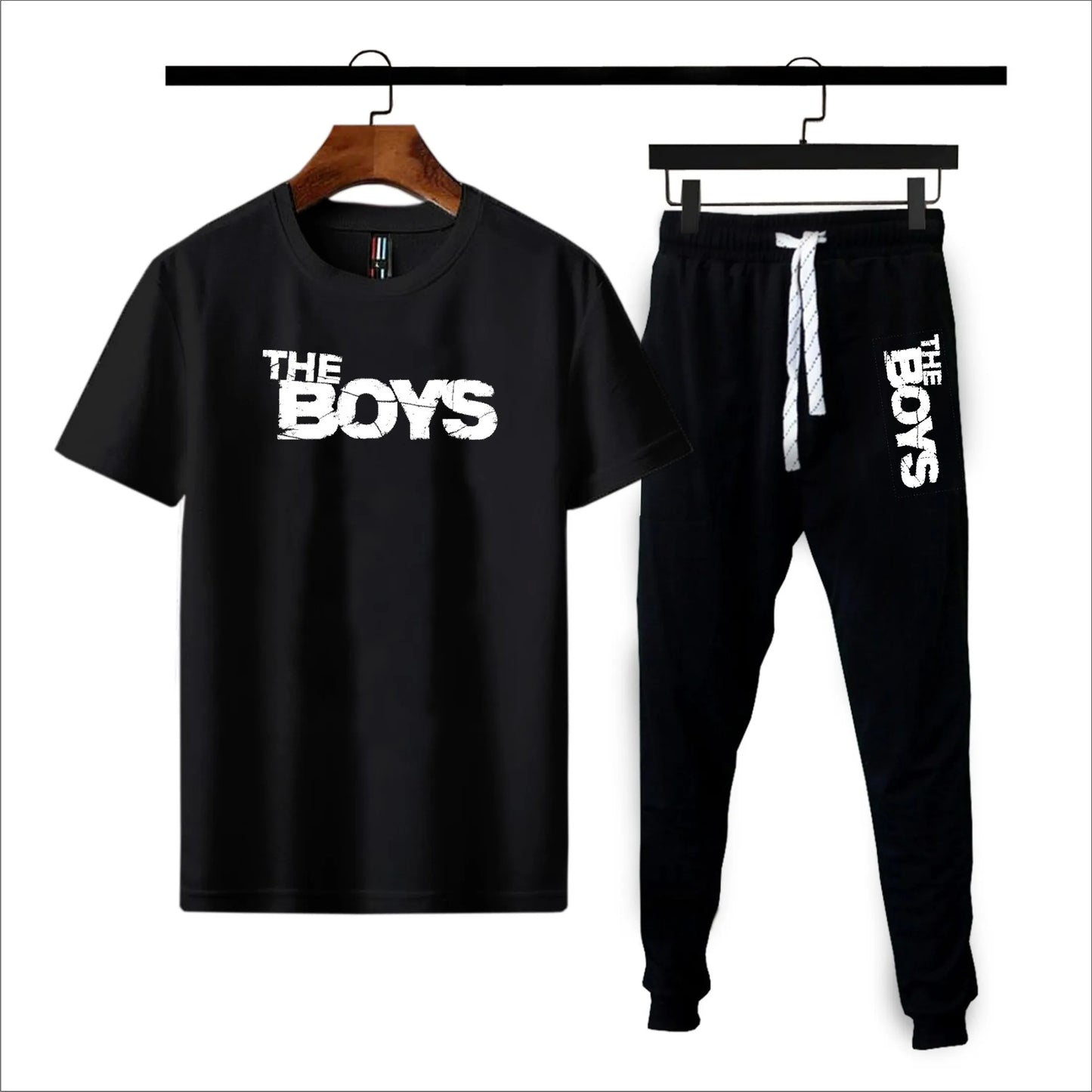 Yellow & black The boys printed summer tracksuit for men