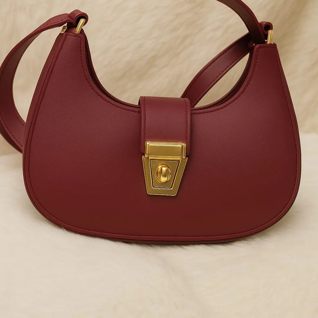 Trendy Hobo Style Shoulder Bag for Women – Soft Leather, Casual & Stylish