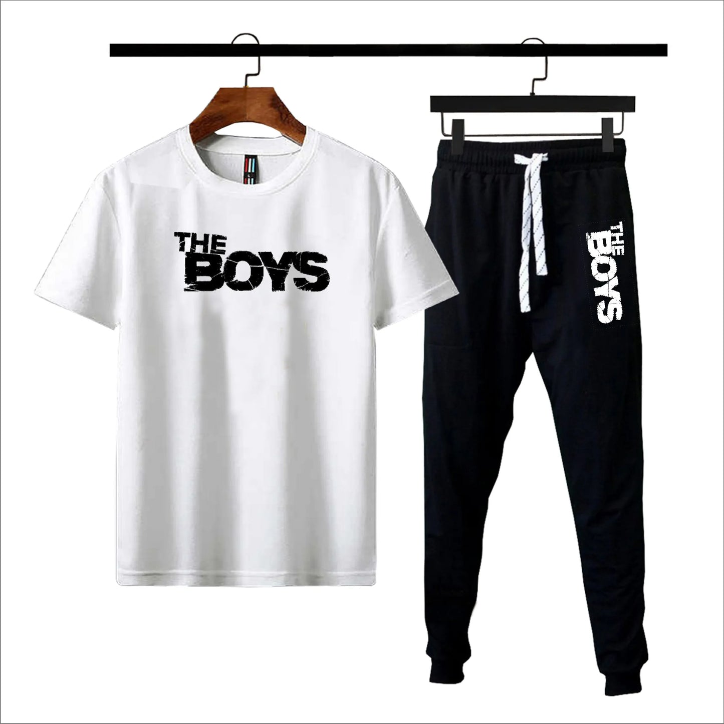 Yellow & black The boys printed summer tracksuit for men