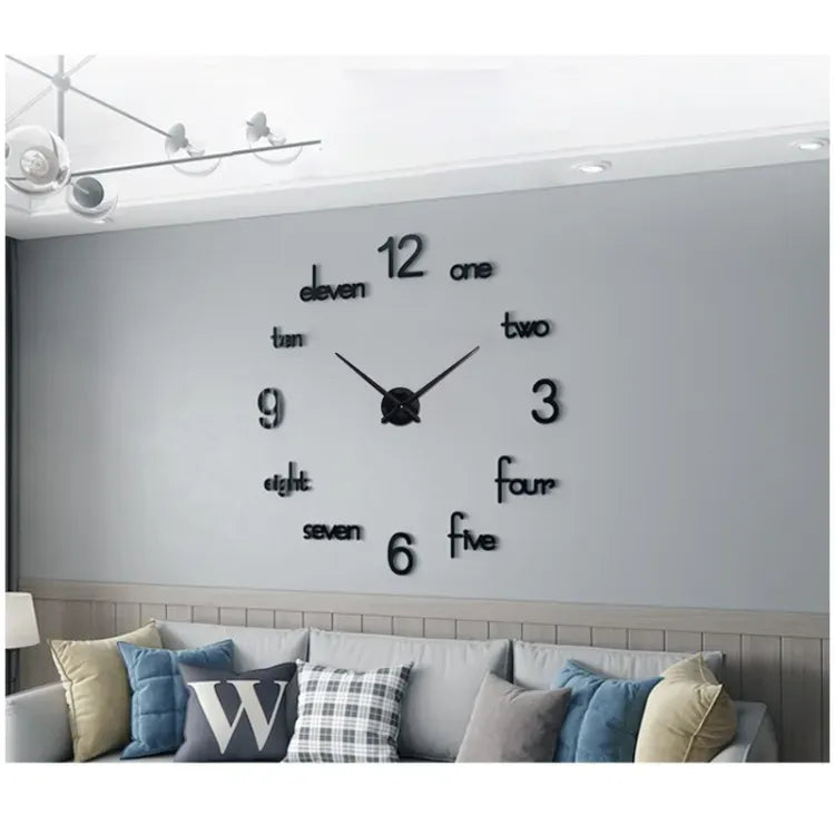 New 3D Wooden Wall Clock 24 Inch Wooden Clock