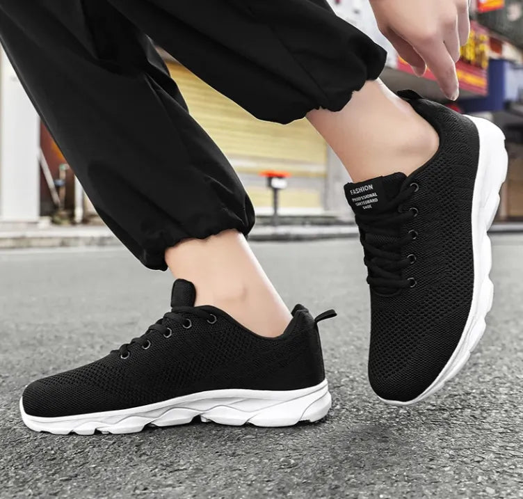 Foot Flexa Shoes For Men - Black Joggers - Shoes