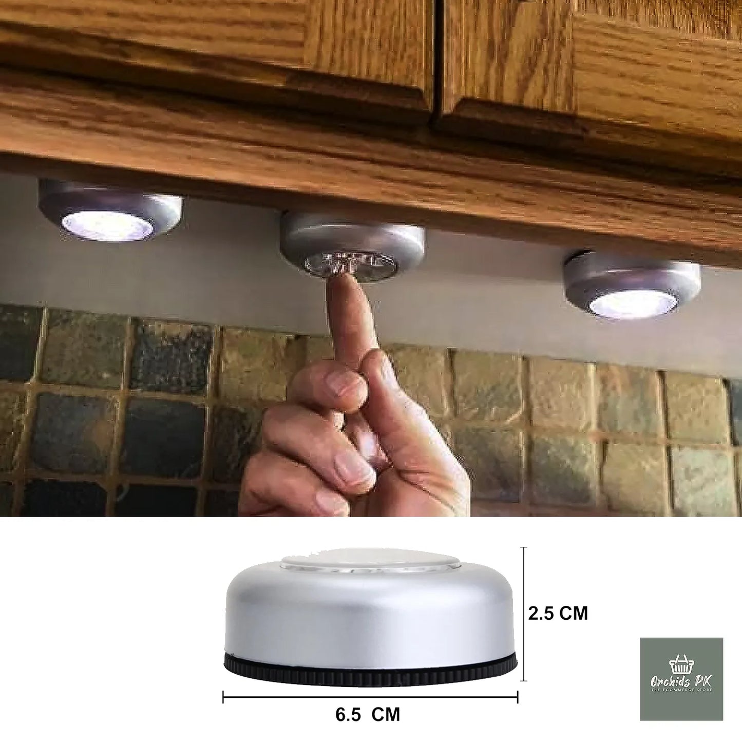 [PACK OF 3 ] Mini Wireless 3 LED Light