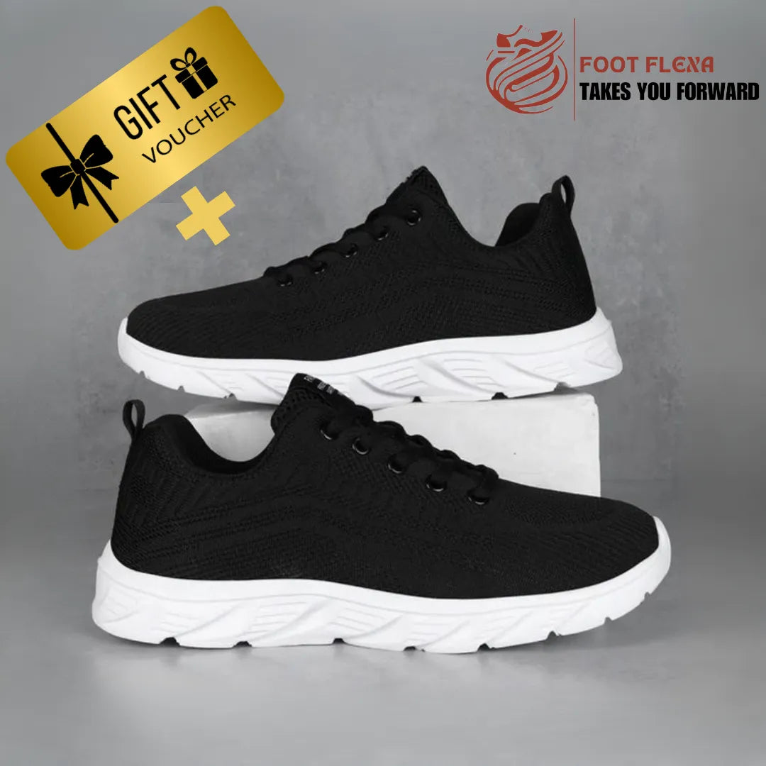 Foot Flexa Shoes For Men - Black Joggers - Shoes