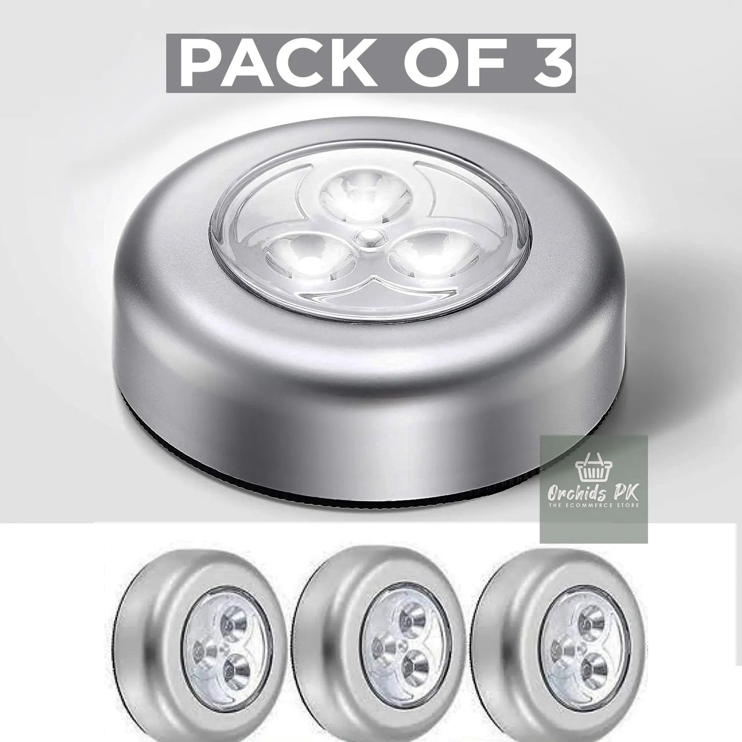 [PACK OF 3 ] Mini Wireless 3 LED Light