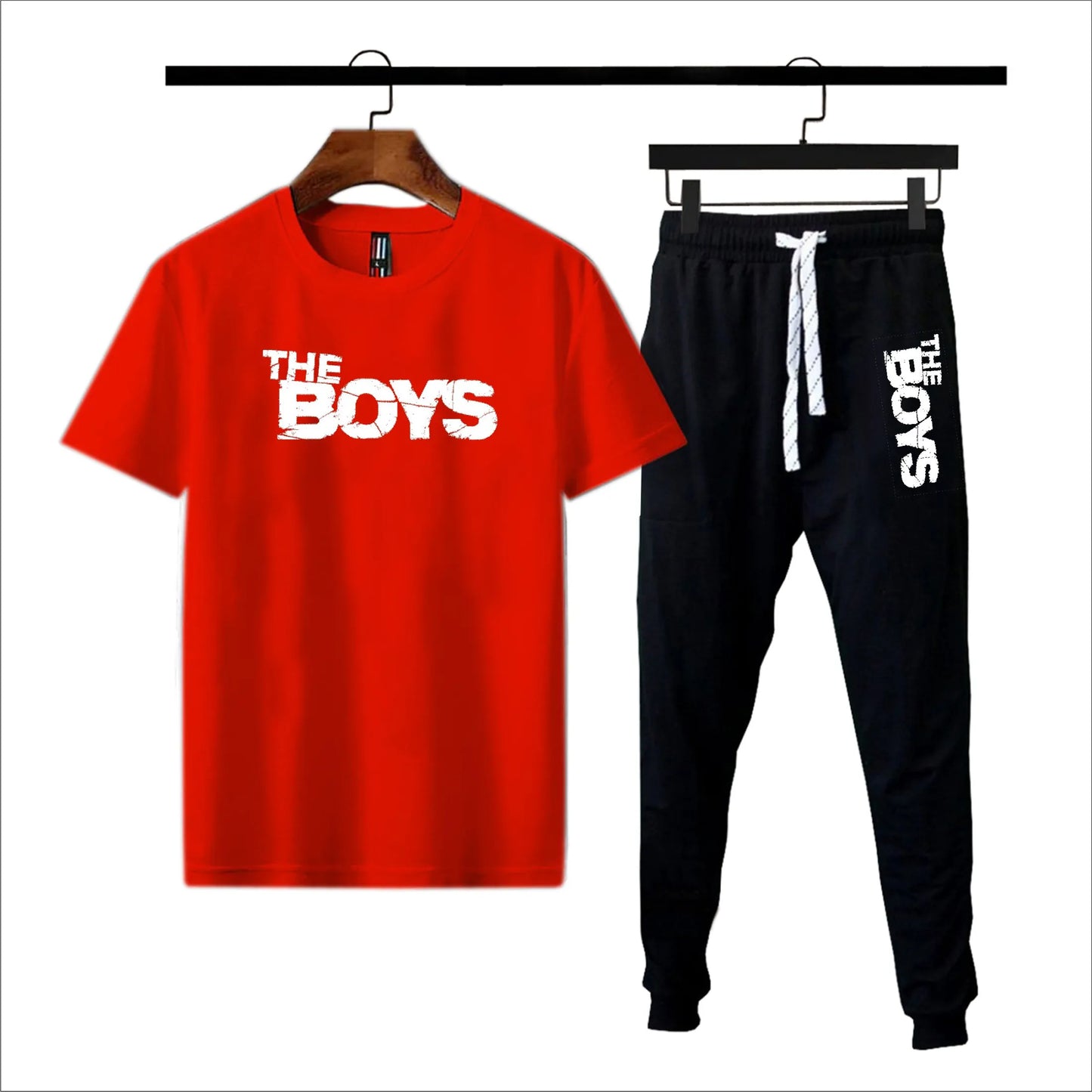 Yellow & black The boys printed summer tracksuit for men