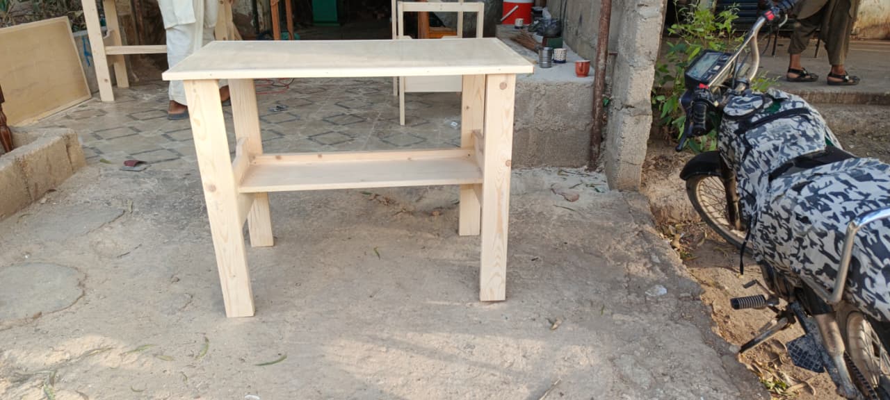 Partal wood minimalistic Table