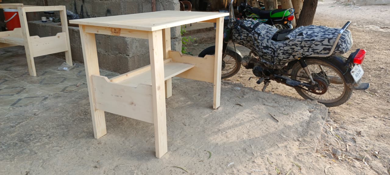 Partal wood minimalistic Table